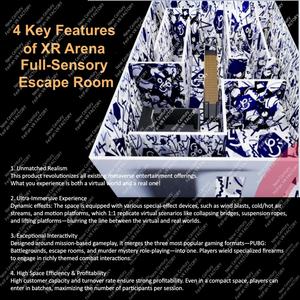 Arena de Juegos XR Interactiva, Sala de <span class=keywords><strong>Escape</strong></span> Inmersiva con Movimiento Libre, Máquina de Juegos de Misterio y Asesinato de Pubg, Sala de Batalla de Realidad Virtual para 8 Jugadores - Product Image 5