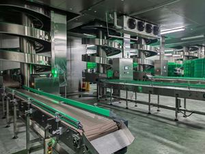 Convoyeur en spirale motorisé vers le haut et vers le bas dans les deux sens pour transporter le matériel de boîtes Max 40kgs avec des plaques de chaîne de 600mm - Product Image 6