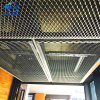 Grillage métallique décoratif en aluminium diamanté durable 4x8 pieds pour plafond, fourni directement par l'usine