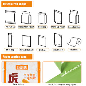 Impresión personalizada mercado flexible alimentos congelados bolsas de embalaje vacías para congelador filetes de pechuga de pollo tiras ofertas con cremallera - Product Image 3