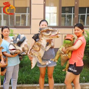 หุ่นมือไดโนเสาร์ทีเร็กซ์ขนาดเล็กแบบสมจริงที่ปรับแต่งได้ - หุ่นไดโนเสาร์เคลื่อนไหวได้สำหรับใช้ในร่ม สวนสนุก สถานรับเลี้ยงเด็ก และการศึกษา - Product Image 6