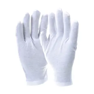 Nhà Sản Xuất Bán Buôn 100% Cotton Găng Tay Dệt Kim Trắng Được Sử Dụng Trong Công Nghiệp