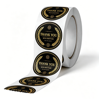 Étiquettes adhésives en vinyle Jinyu durables, de luxe, noires mates, avec dorure à chaud, écologiques, imperméables et résistantes à l'huile, pour logo personnalisé
