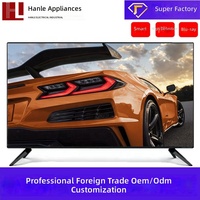 Televisores LED Inteligentes de 32/42/55/65 Pulgadas, 4K HD, 60Hz, Negros, con Conexión WIFI, Venta al Por Mayor de Fábrica