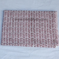 Tissu en popeline de coton imprimé à la main avec motif géométrique abstrait sur fond blanc, respirant, écologique, pour rideaux et textiles de maison