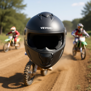 Casque de moto intégral Vevor taille XL Motocross avec fente Bluetooth intégrée - Product Image 2