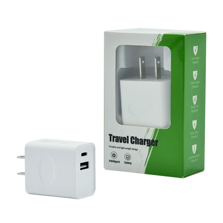 New Product 10W 20W 33W 65W QC3.0 EU/US/UK/AU Mobile Phone Wall Type C Fast Charger Cable Adapter USB PD Charger