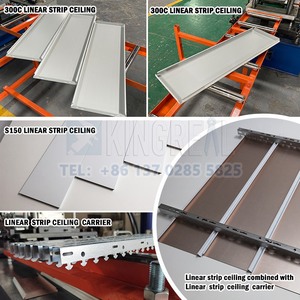 Kim loại baffle Dải Trần tàu sân bay làm cho máy treo thả trần cuộn hình thành máy kim loại Trần tàu sân bay máy - Product Image 5