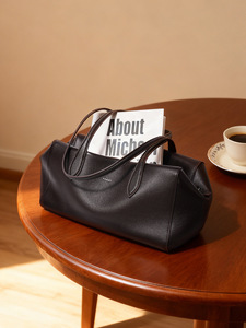 Bolso de Mano para Mujer al por Mayor, Nuevo, de Alta Calidad, Estilo Coreano Minimalista, Bolso de Hombro de Gran Capacidad, Bolso Tote de Cuero Genuino - Product Image 6