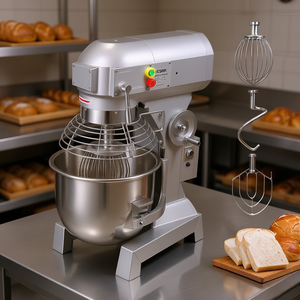 Batidora comercial YEVOR de 110V y 1000W con tazón de acero inoxidable y 3 velocidades para panaderías - Product Image 2