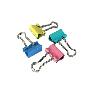 New Long- Tail Colored Office Stationery Ticket Clip Dovetail Design Metal Binding Clip for Home Use for Industrial Use