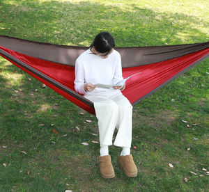 Hamac de camping portable léger en tissu polyester large pour l'extérieur, balançoire de plage durable, <span class=keywords><strong>lit</strong></span> de tente parachute - Product Image 4