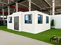 Maison conteneur préfabriquée sur mesure de 20 pieds et 40 pieds pour usage commercial, unité modulaire portable de hall d'exposition en conteneur