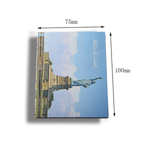Aimant de réfrigérateur souvenir en cuir PU imprimé UV personnalisé, rectangulaire, paysage - Product Image 4