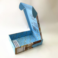 Cajas de Cartón Corrugado Reciclado Personalizadas con Relieve, Diseño Portátil, Impresión Completa por Dentro y por Fuera