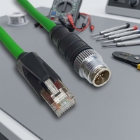 Adaptateur RJ45 mâle/femelle M12 de type X à huit cœurs SHANWEI, double blindage, étanche IP67, câble réseau industriel en nylon, nouvelle énergie