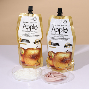 Tinta per Capelli Marrone Mela Semipermanente Senza Ammoniaca, Crema Colorante Organica Naturale per Uso Professionale e Domestico - Product Image 2