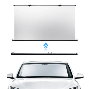 Auto <b>Car</b> Sunshade Automatic Retractable Windshield Curtain <b>Car</b> Umbrella Reflective Cooling Interior - Product Image 1
