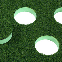 Logo personnalisé Mini Golf extérieur Jeu de putting green avec 12 trous pour gobelets Pratique pliable Mini Golf Putting Course