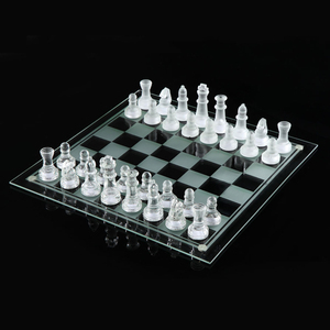 Vente <span class=keywords><strong>en</strong></span> gros <span class=keywords><strong>d</strong></span>'échecs <span class=keywords><strong>en</strong></span> <span class=keywords><strong>verre</strong></span> 20/25/35cm échiquier <span class=keywords><strong>en</strong></span> <span class=keywords><strong>verre</strong></span> <span class=keywords><strong>jeu</strong></span> <span class=keywords><strong>d</strong></span>'échecs transparent givré jeux de société - Product Image 3