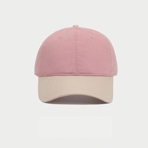 Casquettes en coton à 6 panneaux avec broderie personnalisée de haute qualité, couleur contrastée, mode unisexe, casquette de baseball bicolore pour papa - Product Image 1