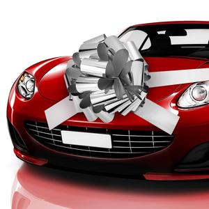 Personalizzato completamente assemblato 16/18/30 pollici gigante Extra di plastica grande arco rosso metallizzato gigante porta auto tirare arco per la decorazione di auto - Product Image 4