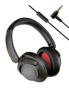Auriculares Supraaurales 1MORE con Cancelación Activa de Ruido, Calidad de Sonido Hi-Fi, Orejeras Negras y Rojas - Product Image 1