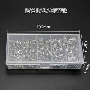 Appâts pour poissons Leeches, 200 pièces, anneaux fendus en acier inoxydable pour eau salée, 5 mm-9 mm, appâts pour suceurs de sang, kit d'accessoires de pêche - Product Image 3