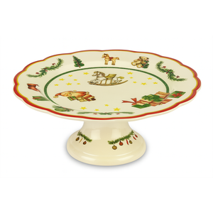 Support à gâteau de Noël 21 cm, vaisselle décorative pour les fêtes - Product Image 1