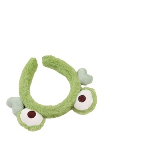 Bandeau de bain en peluche motif grenouille pour le lavage du visage, accessoire de bain décontracté - Product Image 4