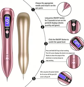 Electric Mole Removal <b>Pen</b> Portable Dark Spot Wart Freckle Remover Rechargeable Skin Beauty Device for Home Face Care Use - Product Image 4