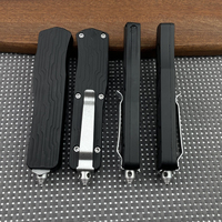 Couteau pliant droit personnalisé de 9 pouces, acier 8Cr13MoV haute dureté, couteau de poche de camping en plein air avec poignée en alliage de zinc