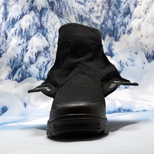 Skxv <b>Winter</b> Snow <b>Boots</b> Men Black Wool Lined Waterproof Non Slip Mid Heel <b>Work</b> <b>Boots</b> For Cold Weather - Product Image 2