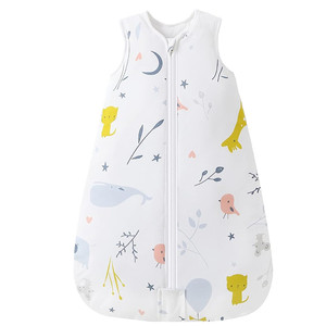 Manta usable cálida de algodón orgánico 100% de gran espacio de 2,5 Tog <span class=keywords><strong>para</strong></span> bebés de 0 a 6 meses o niños pequeños <span class=keywords><strong>para</strong></span> todas las estaciones 200TC - Product Image 2