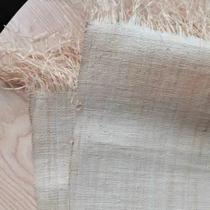 105*65 cm Fine Fiber Woven Palm Leaf Material Knitting Raffia Grass Sheet Raffia In Roll for Wall
