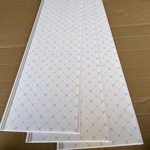 แผ่นพลาสติกพีวีซีตกแต่งลามิเนตขนาด7มม. แผ่นติดเพดานแบบลิ้นและร่อง10FT ภายใน - Product Image 3