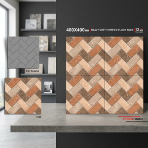 Carreaux de sol en porcelaine numérique émaillée Vistaar de qualité supérieure 40x40cm 9mm, antidérapants, pour usage commercial extérieur - Product Image 1