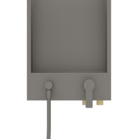 Panneau de douche mural NEODRAIN en acier inoxydable 304 étanche, système de douche intégré avec lumière LED et jet de pluie, pour usage hôtelier