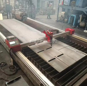 Machine de découpe plasma et <span class=keywords><strong>à</strong></span> flamme <span class=keywords><strong>à</strong></span> double rail |   Certifié ISO pour les plaques d'acier sur mesure |   Système de découpe industriel - Product Image 2