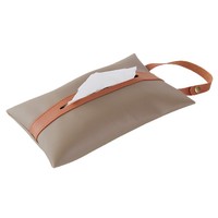 Distributeur de mouchoirs et de serviettes en cuir PU fait main de style américain, respectueux de l'environnement, pour hôtels, emballage en carton