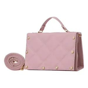Borsa a Tracolla Fana Gisela Rosa in Pelle PU con Cerniera Impermeabile e Catena Decorativa per Uso Quotidiano - Product Image 3