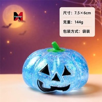 Nouveau Jouet à Pétrir Amusant Tête de Citrouille d'Halloween, en Résine Époxy TPR, Cadeau Thème Citrouille, à Libération de Maltose