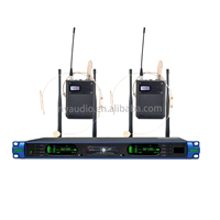 Ensemble de microphones sans fil à tube électronique SL-6500 2 canaux UHF 490-960 MHz avec synchronisation IR pour fêtes à domicile, divertissement KTV, scène