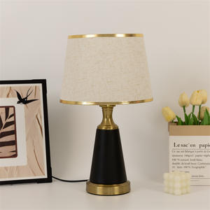 Dimmable Touch <b>Sensor</b> Table Lamp Chinese Classical American Luxury Style Typhoon Bedroom Bedside Lamp Chinese Style for Bedroom - Product Image 1