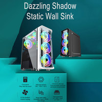 Châssis de jeu en aluminium de vente d'usine meilleurs étuis d'ordinateur pour PC RGB ATX Micro ATX Mini ITX avec style cool et armoire de ventilateur CPU