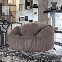 Pouf en tissu velours côtelé le plus vendu, doux, pour intérieur, salon, hiver, chaud, décoration, mobilier italien, non rembourré, design asiatique