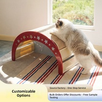 Lit pour chat en plastique personnalisé, cage pour chat, villa pour chat, niche d'été pour animaux de compagnie, respirant, tapis en sisal remplaçable