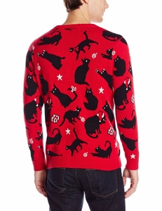 Acrílico Animal patrón de <span class=keywords><strong>Navidad</strong></span> feo hombres <span class=keywords><strong>Jersey</strong></span> luz Led punto suéter de punto para hombres de la <span class=keywords><strong>Navidad</strong></span> - Product Image 2