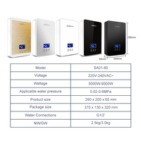 Chauffe-eau électrique instantané avancé de 6kW 8kW Contrôle intelligent de la température sans réservoir pour toute la maison Système de chauffage puissant