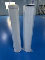 Kartrid Filter Air Lipat Aliran Tinggi Reverse Osmosis 40'' 60'' Inch untuk Penggunaan Rumah Tangga, Filtrasi Partikel Padat, Pemurni Air Limbah
